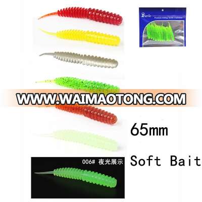 ilure soft plastic fishing lures 65mm 1.2g  fishing lure soft