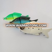 3pcs /Lot 95mm 20g  3 Jointed Segment Peacock Bass Yellow Belly Murray COD Lure