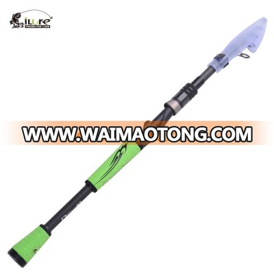 2017 New Portable ILure Carbon Fiber Spinning Handle Telescopic Fishing Rod